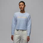 売れ筋商品|||ジョーダン ニット&セーター レディース アウター Jumper - hydrogen blue/guava ice ユニセックス) ダブルジップアップフィッシャーマンニット